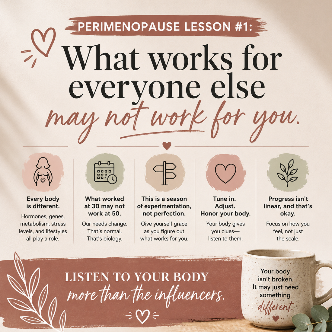 Unpopular Opinion: Some of the things we're told will "fix" perimenopause don't work for everyon