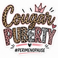 Cougar Puberty 2 inch Sticker